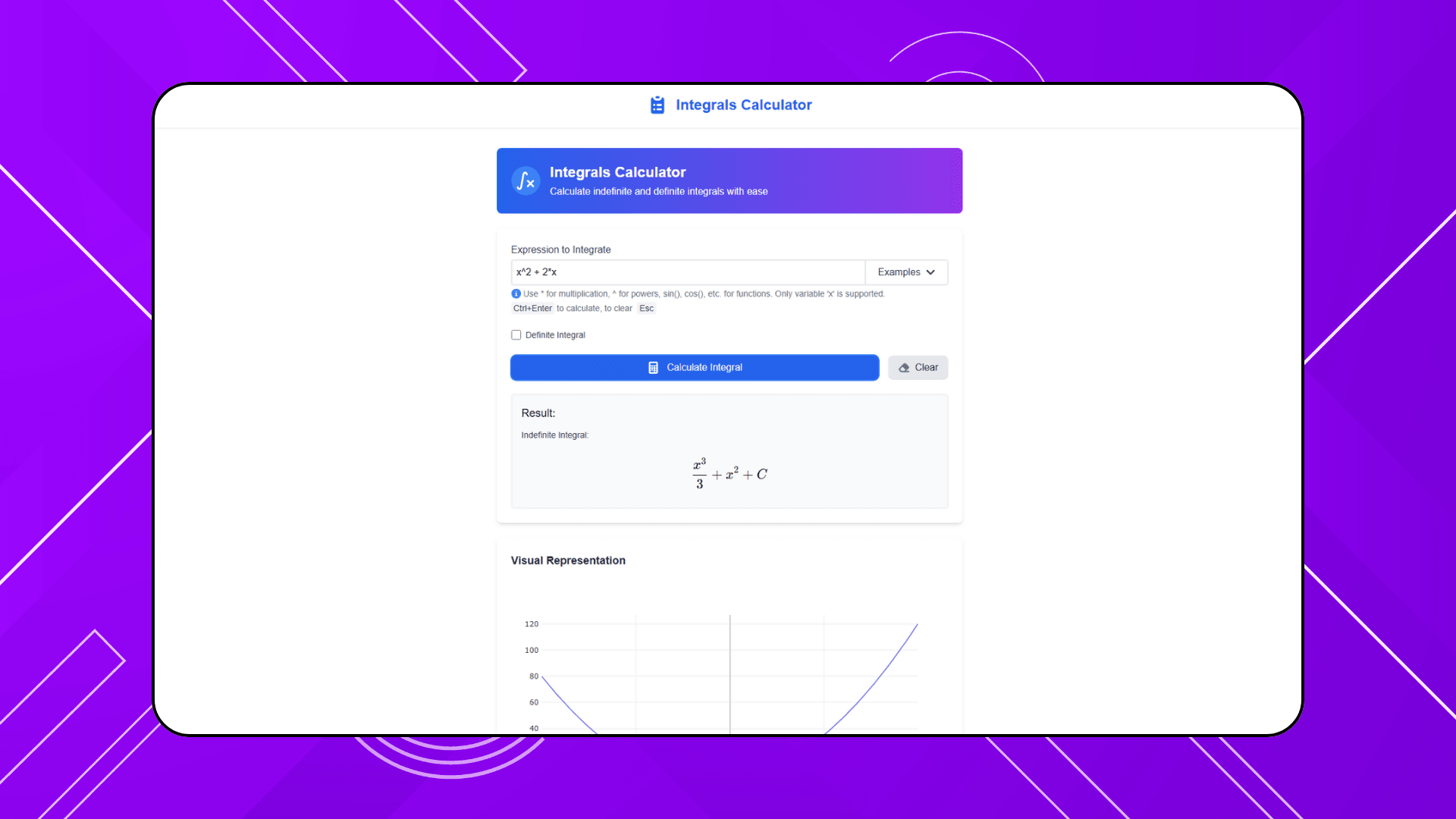Integrals Calculator